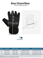 SKDK Workout Gloves with Wrist Support & PU Palm Protection - Breathable Gym Gloves for Weightlifting, CrossFit & Fitness Training