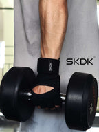 SKDK Workout Gloves with Wrist Support & PU Palm Protection - Breathable Gym Gloves for Weightlifting, CrossFit & Fitness Training