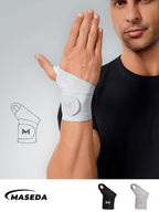 Adjustable Compression Wrist Wraps – High-Quality Breathable Spandex Support Brace for Gym, Tennis, Sports & Office