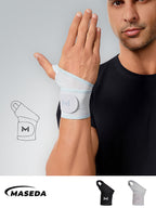 Adjustable Compression Wrist Wraps – High-Quality Breathable Spandex Support Brace for Gym, Tennis, Sports & Office