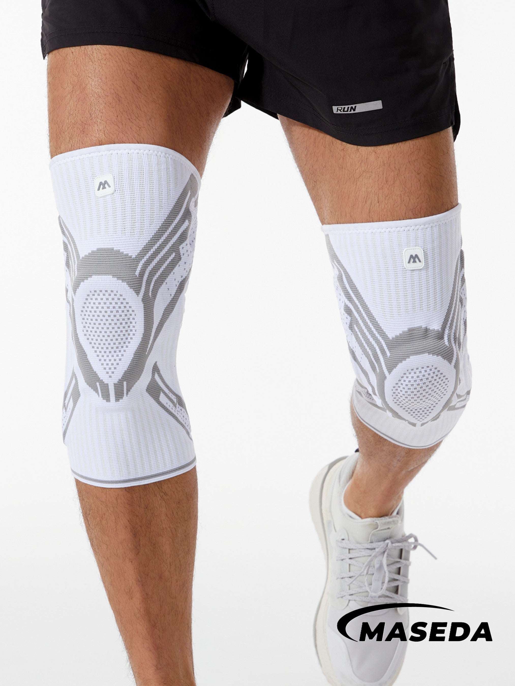 Breathable Knee Support Sleeve – Elastic Crisscross Straps for Sports Stability & Joint Protection