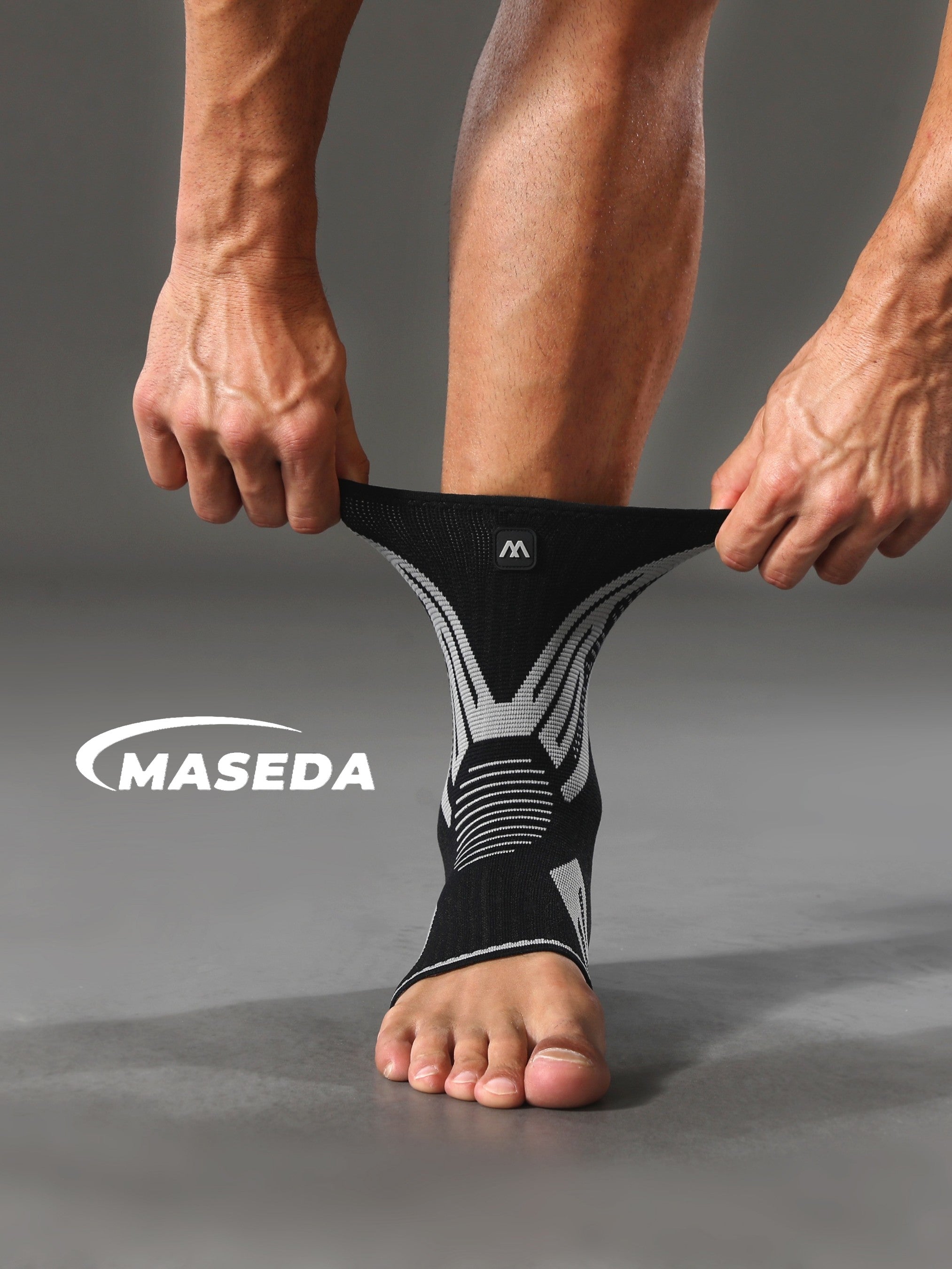 Ankle Compression Sleeve – 3D Knitted Elastic Support Brace for Sports Stability & Protection