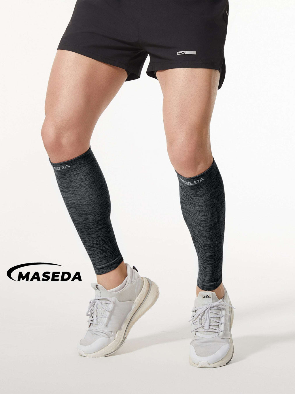 Seamless Compression Calf Sleeves - Sports Leg Support for Running & Cycling