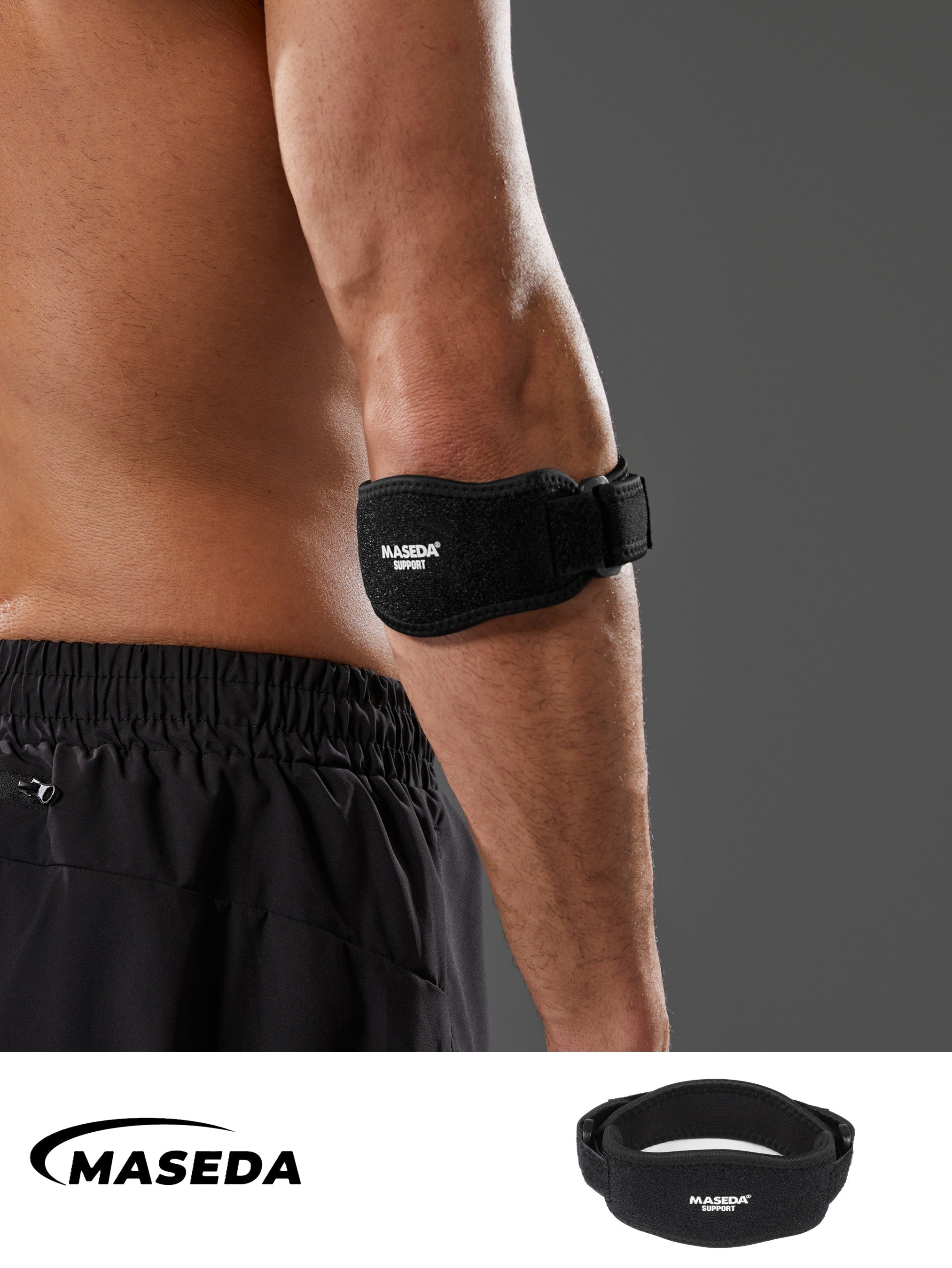 Adjustable Elbow Support Brace with EVA Pad – Breathable Compression Strap for Sports Stability & Protection