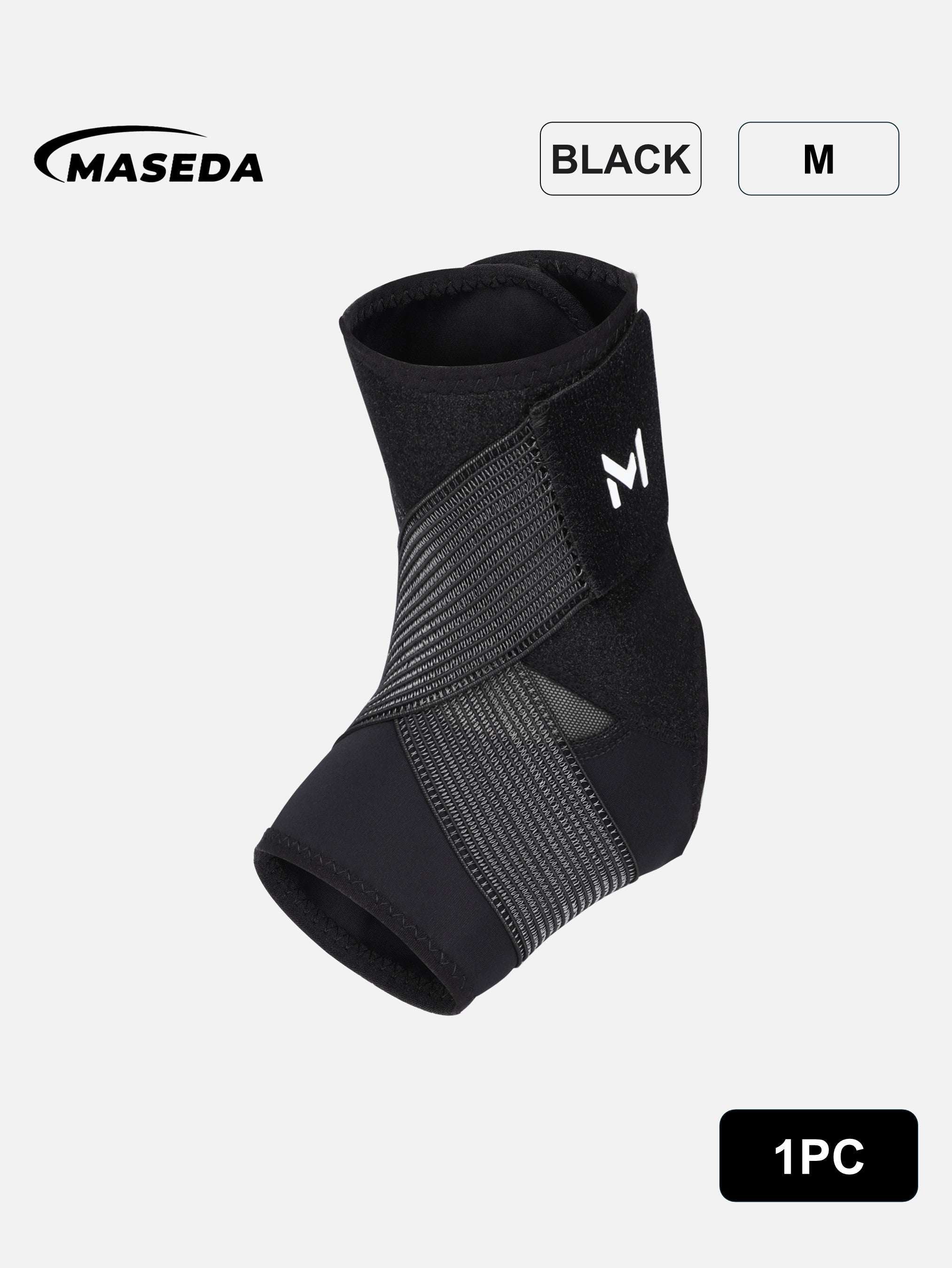 Adjustable Compression Ankle Brace — Breathable Elastic Ankle Support Stabilizer for Running, Fitness & Sports