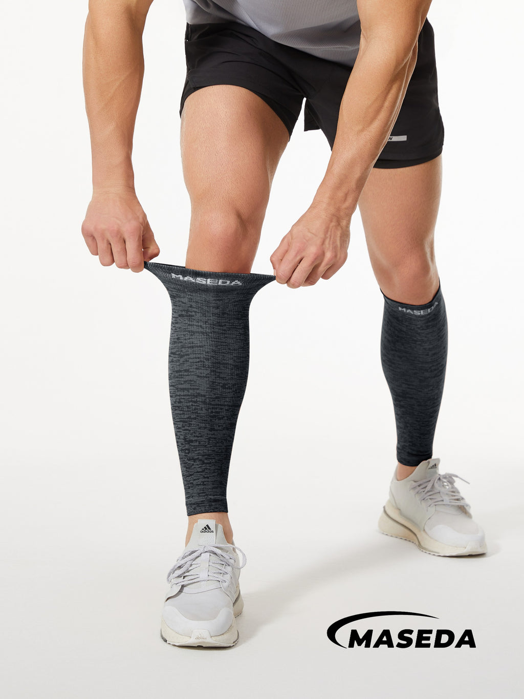 Seamless Compression Calf Sleeves - Sports Leg Support for Running & Cycling
