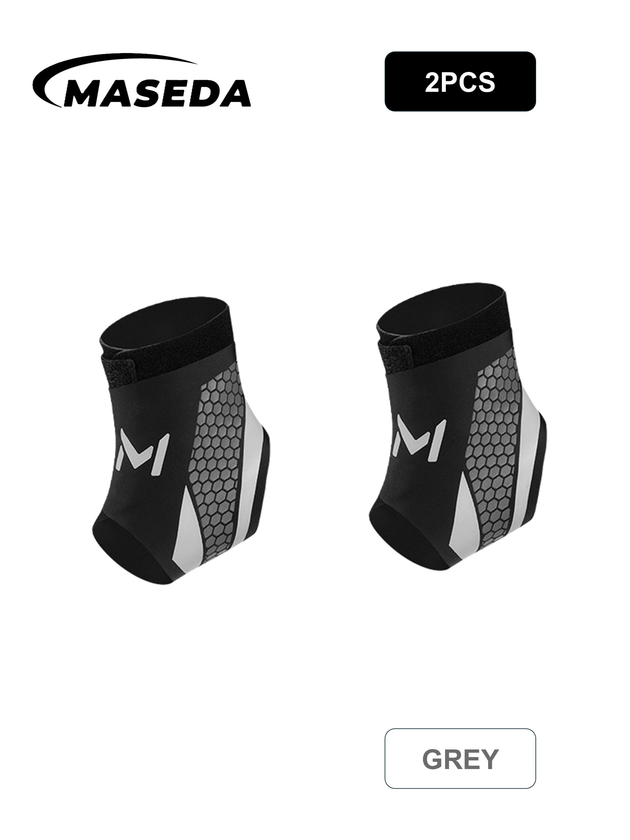 Ultra-Thin Ankle Support Brace – Fashionable Honeycomb Print Compression Sleeve – Breathable & Adjustable - SKDK Sport
