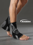 Ankle Compression Sleeve – 3D Knitted Elastic Support Brace for Sports Stability & Protection