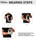 Adjustable Compression Wrist Wraps – High-Quality Breathable Spandex Support Brace for Gym, Tennis, Sports & Office