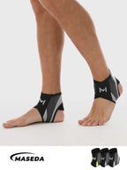 Ultra-Thin Ankle Support Brace – Fashionable Honeycomb Print Compression Sleeve – Breathable & Adjustable