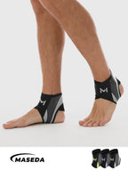 Ultra-Thin Ankle Support Brace – Fashionable Honeycomb Print Compression Sleeve – Breathable & Adjustable
