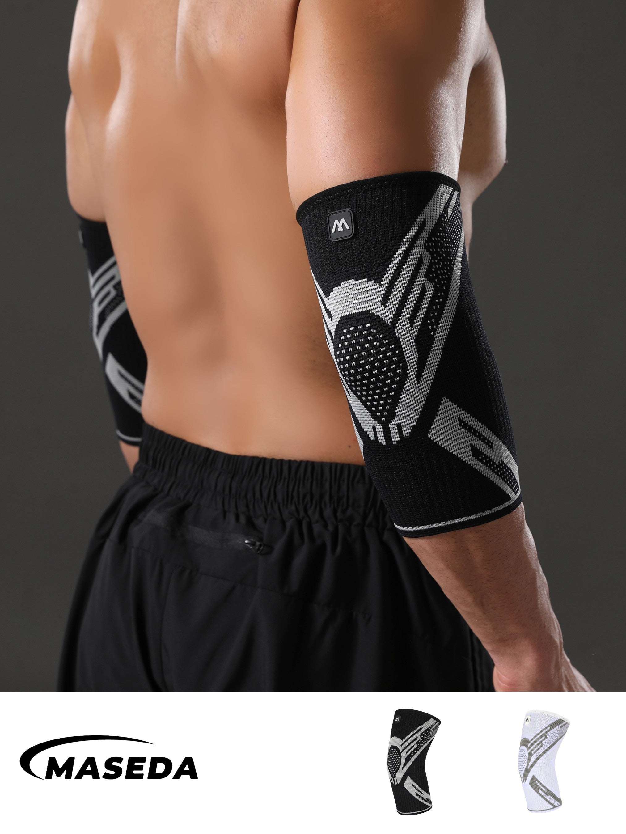 3D Knitted Elbow Compression Sleeve – Breathable Elastic Support Brace for Sports Protection & Joint Stability