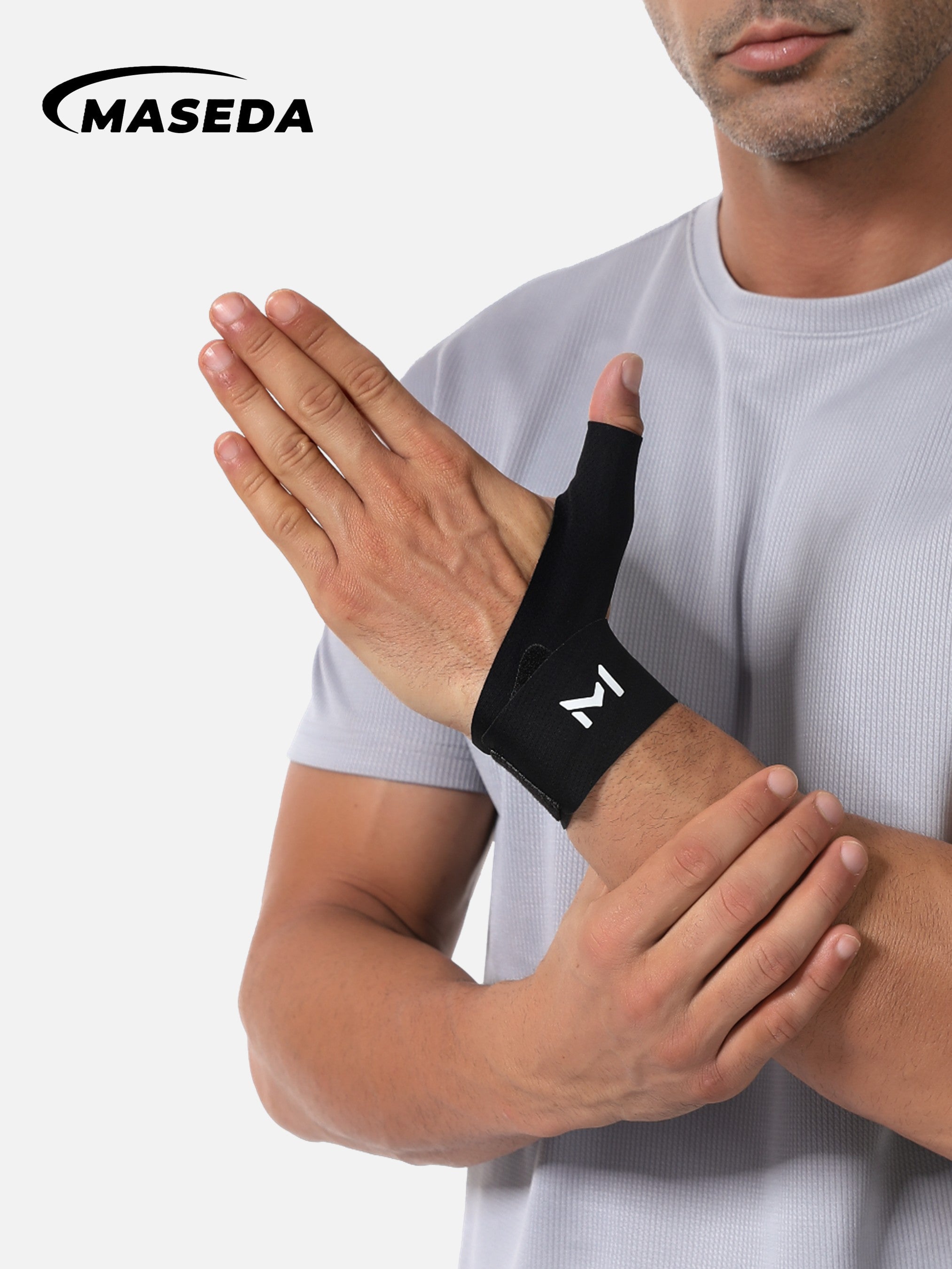 Adjustable Thumb Wrist Support Brace – Compression Strap with Durable Velcro for Sports Protection & Stability