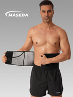 Silver Ion Sweat Waist Trimmer - Sauna Belt with Phone Pocket for Workout