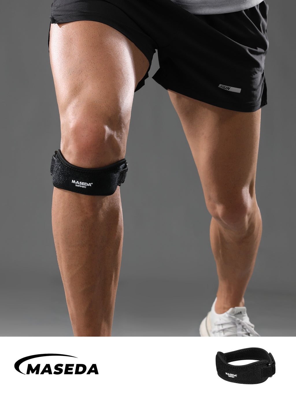 Adjustable Patella Knee Strap with Silicone Pad – Compression Support Brace for Running, Sports & Joint Stability