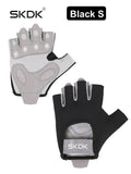 SKDK Breathable Workout Gloves with Silicone Anti-Slip Palm & Adjustable Wrist Strap for Weightlifting, Cycling & Gym Training