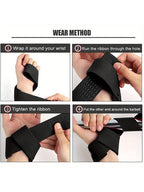 Weightlifting Wrist Wraps 2-Pack | Thickened Elastic Foam Support | Non-Slip Silicone | Polyester Breathable for Gym, Powerlifting & Fitness