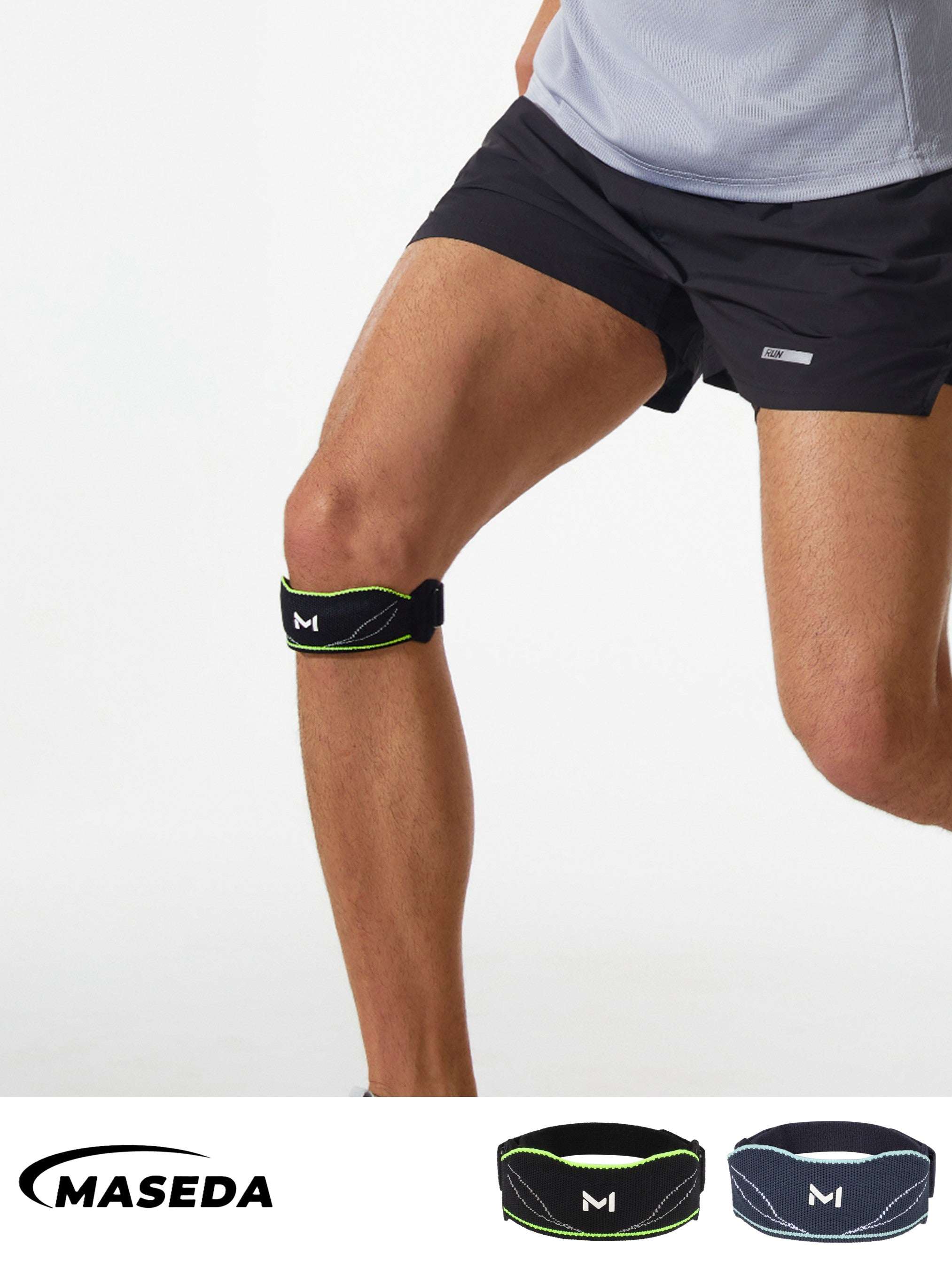 Patella Tendon Knee Strap - Adjustable Support Brace with Silicone Pad for Running & Sports