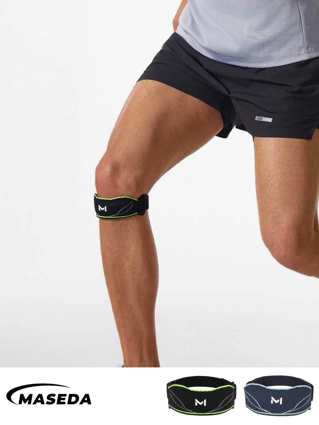 Patella Tendon Knee Strap - Adjustable Support Brace with Silicone Pad for Running & Sports