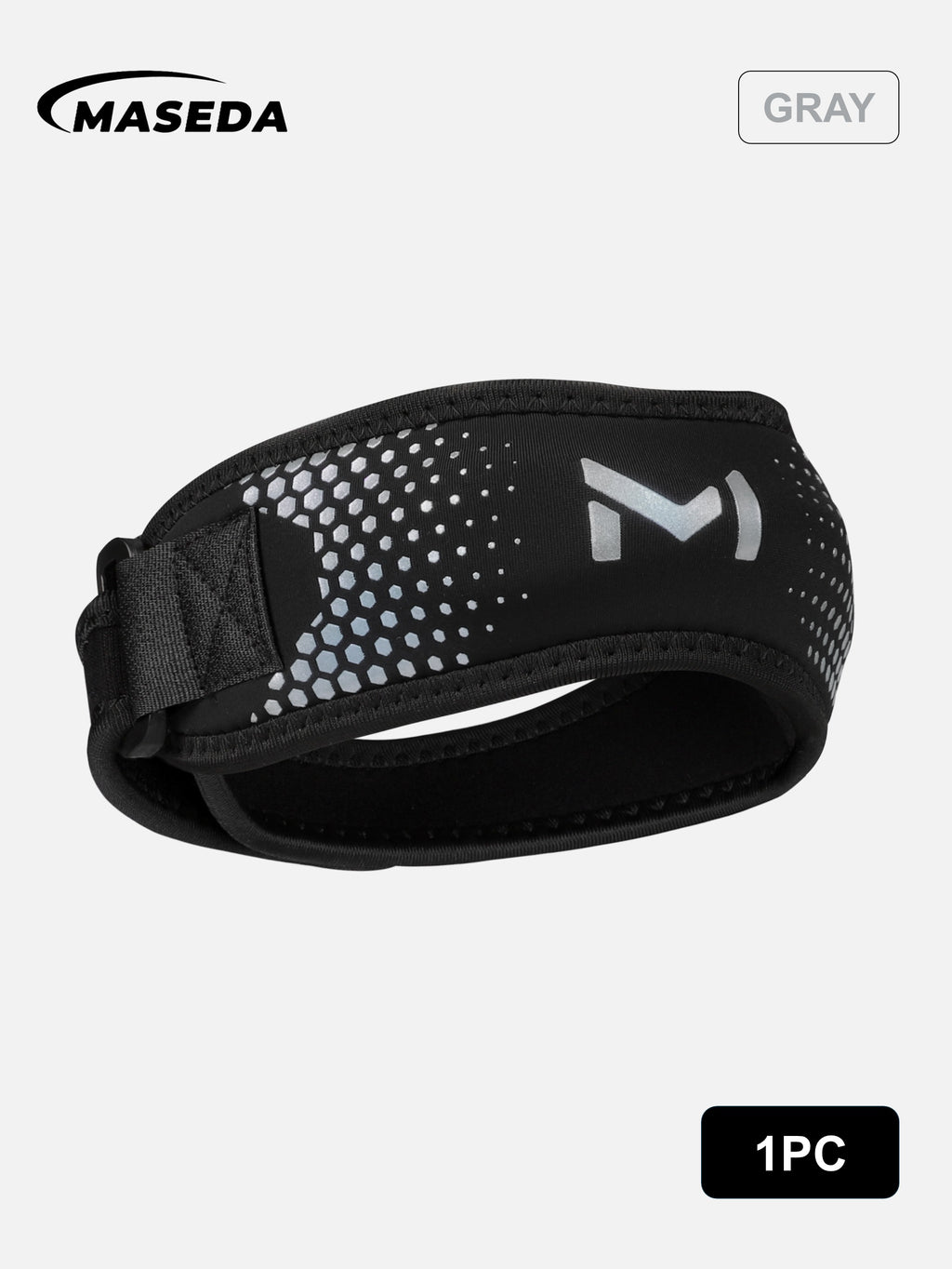 Adjustable Patella Knee Strap – Breathable SBR Support Brace with Built-in Silicone Pad for Running & Fitness